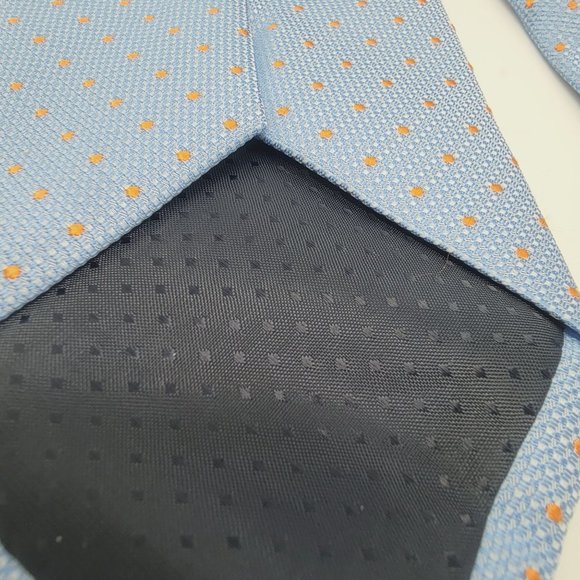 Vintage VENETTO COLLECTION MEN'S Classic TIE Blue 100% POLYESTER Grenadine - Picture 5 of 7